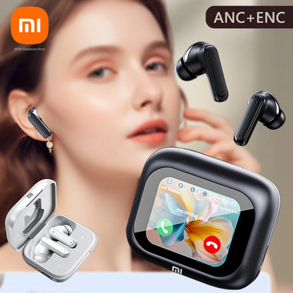 XIAOMI Full Touch Screen ANC E18 Pro Bluetooth Noise Cancelling Wireless Earphones with Mic (Delivery time is approximately 14 to 21 days.)